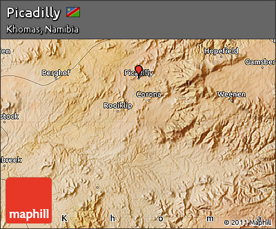 Satellite Map of Picadilly