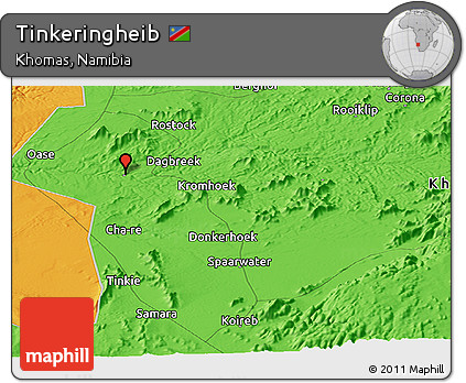 Political Panoramic Map of Tinkeringheib