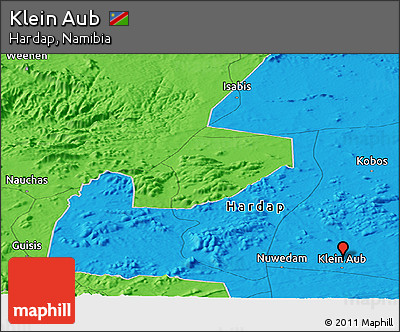 Political Panoramic Map of Klein Aub