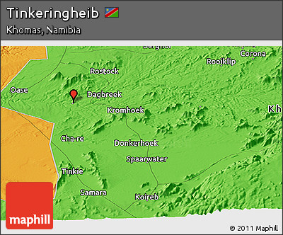 Political Panoramic Map of Tinkeringheib