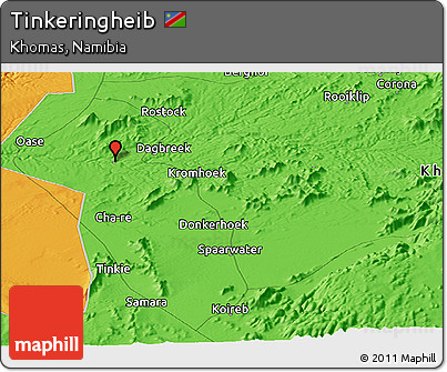 Political Panoramic Map of Tinkeringheib