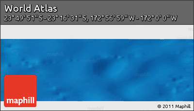 Physical Panoramic Map of the Area around 23° 33' 11" S, 172° 28' 29" W
