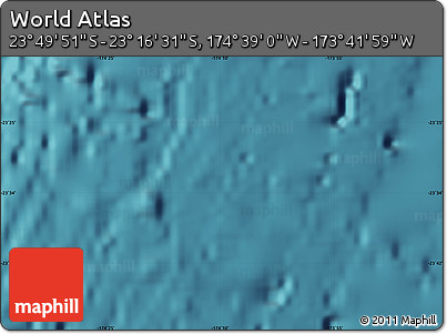 Satellite Map of the Area around 23° 33' 11" S, 174° 10' 30" W
