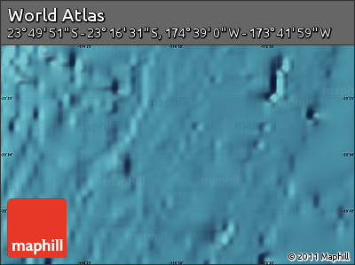 Satellite Map of the Area around 23° 33' 11" S, 174° 10' 30" W