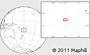 Blank Location Map of the area around 23° 33' 11" S, 179° 16' 30" E