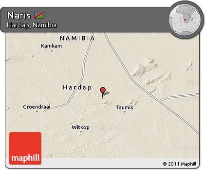 Shaded Relief 3D Map of Naris