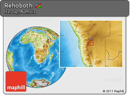 Physical Location Map of Rehoboth