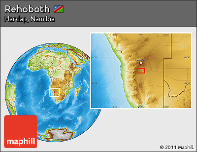 Physical Location Map of Rehoboth