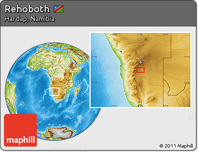 Physical Location Map of Rehoboth