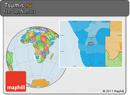 Political Location Map of Tsumis