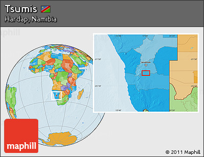 Political Location Map of Tsumis