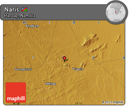 Physical Map of Naris