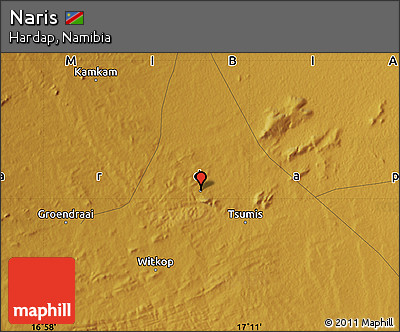 Physical Map of Naris