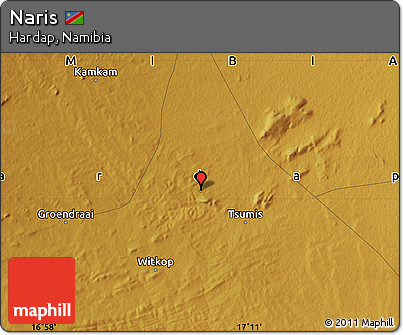 Physical Map of Naris