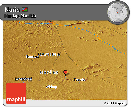 Physical Panoramic Map of Naris