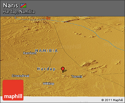 Physical Panoramic Map of Naris