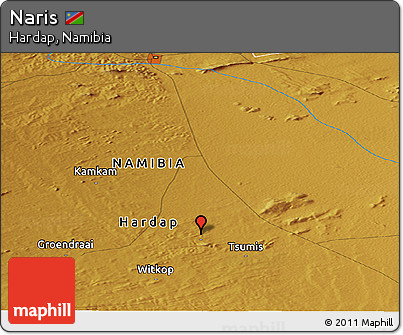 Physical Panoramic Map of Naris