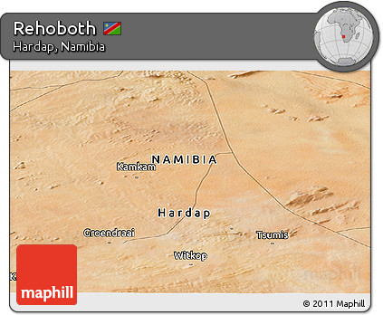 Satellite Panoramic Map of Rehoboth