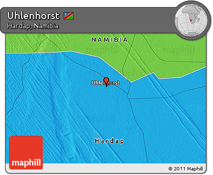 Political 3D Map of Uhlenhorst