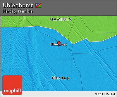 Political 3D Map of Uhlenhorst