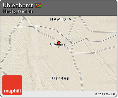 Shaded Relief 3D Map of Uhlenhorst