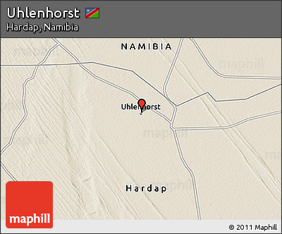Shaded Relief 3D Map of Uhlenhorst