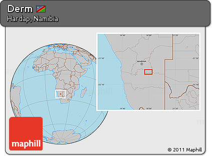 Gray Location Map of Derm