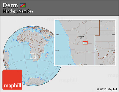 Gray Location Map of Derm