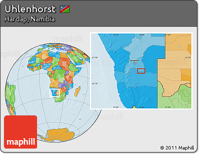 Political Location Map of Uhlenhorst