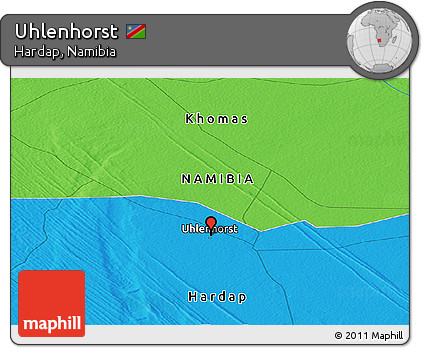 Political Panoramic Map of Uhlenhorst