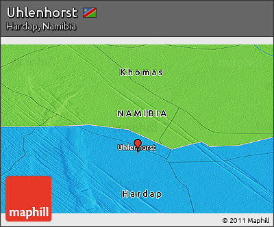 Political Panoramic Map of Uhlenhorst