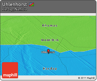 Political Panoramic Map of Uhlenhorst