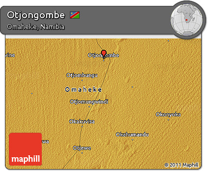 Physical 3D Map of Otjongombe
