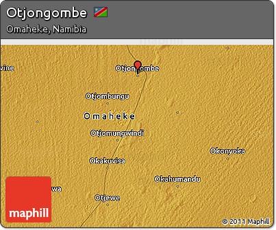 Physical 3D Map of Otjongombe