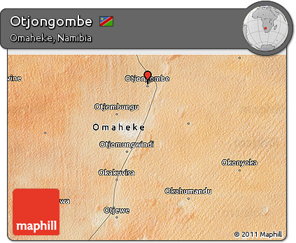 Satellite 3D Map of Otjongombe