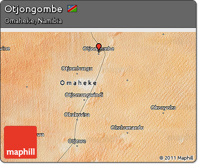 Satellite 3D Map of Otjongombe