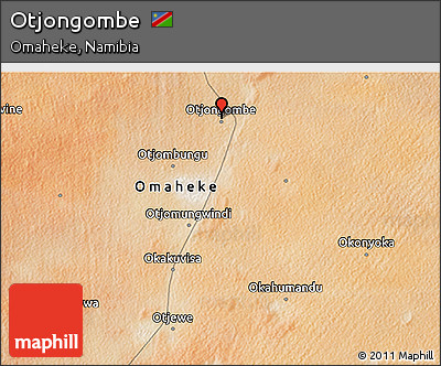 Satellite 3D Map of Otjongombe