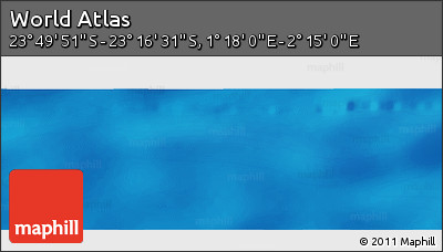 Physical Panoramic Map of the Area around 23° 33' 11" S, 1° 46' 29" E
