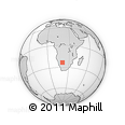Outline Map of the Area around 23° 33' 11" S, 20° 28' 30" E, rectangular outline