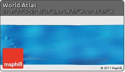 Physical Panoramic Map of the Area around 23° 33' 11" S, 21° 10' 29" W