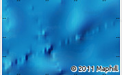 Physical Map of the area around 23° 33' 11" S, 24° 34' 30" W