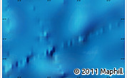Shaded Relief Map of the area around 23° 33' 11" S, 24° 34' 30" W