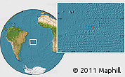 Satellite Location Map of the area around 23° 33' 11" S, 25° 25' 29" W