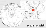 Blank Location Map of Ga-Kgapane