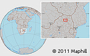 Gray Location Map of Ga-Kgapane