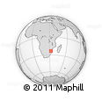 Outline Map of the Area around 23° 33' 11" S, 32° 22' 30" E, rectangular outline
