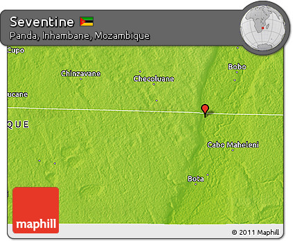 Physical 3D Map of Seventine