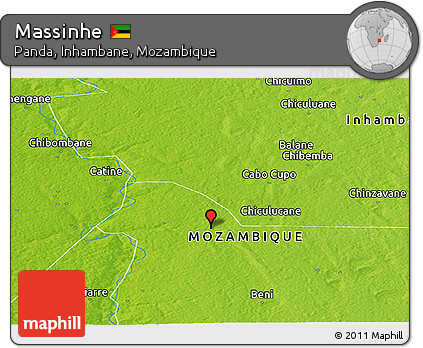 Physical Panoramic Map of Massinhe