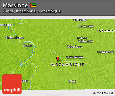 Physical Panoramic Map of Massinhe