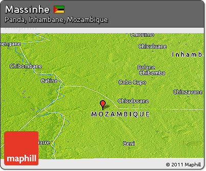 Physical Panoramic Map of Massinhe